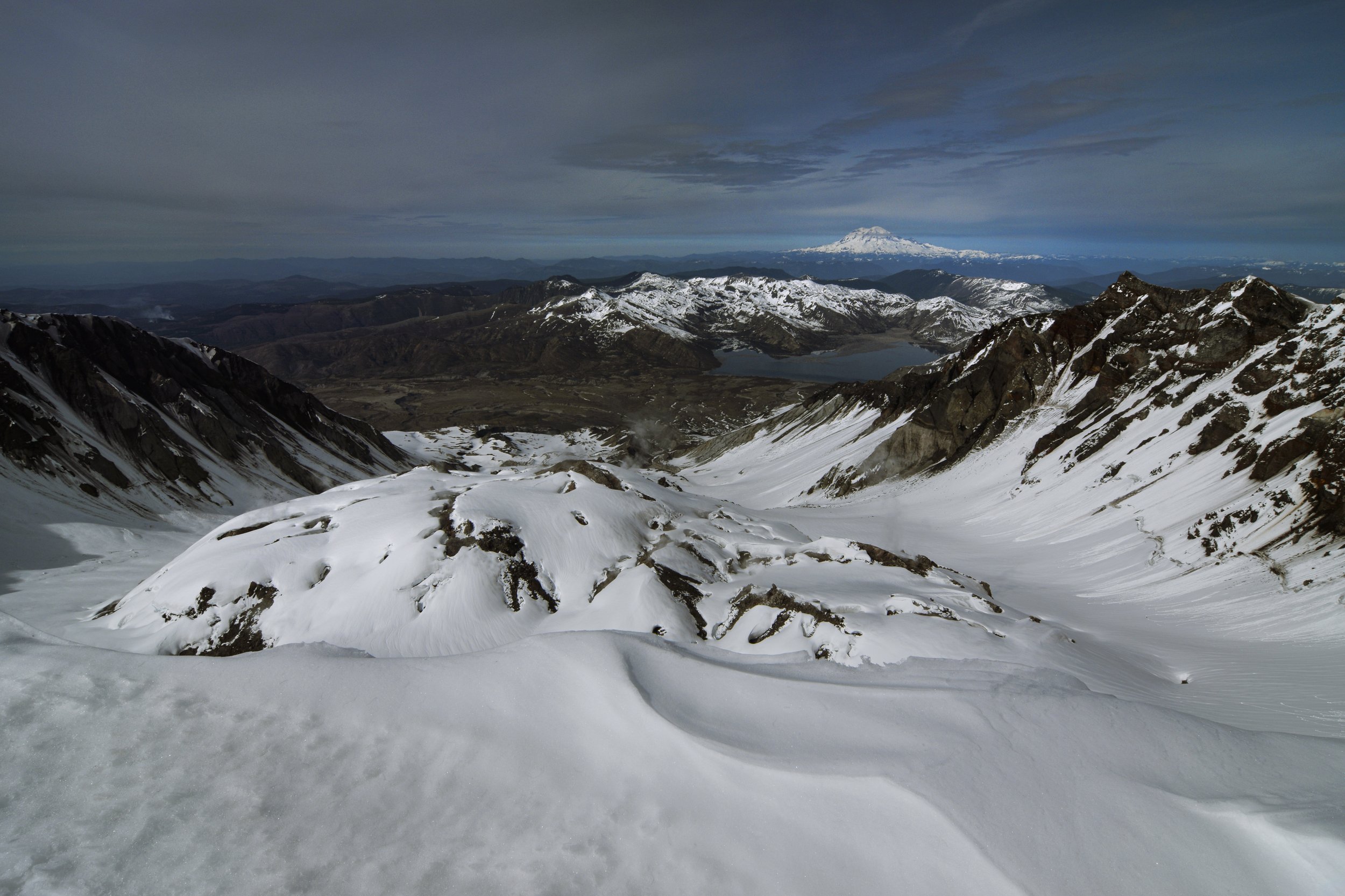 Summit view of crater cone