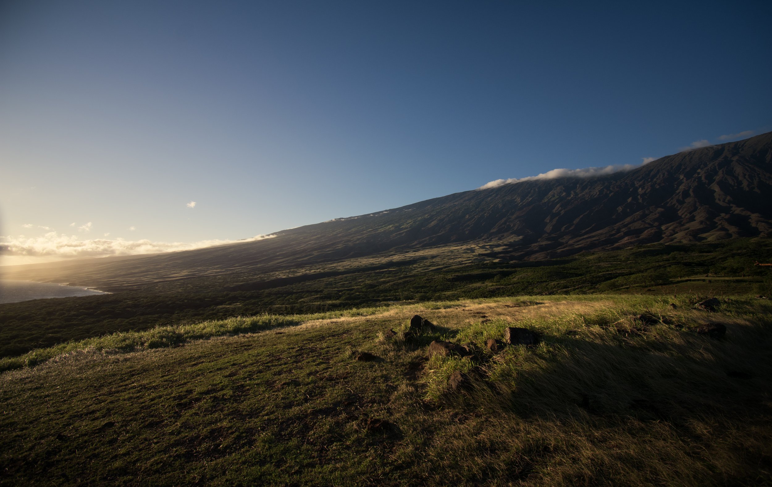 Sunset on Kaupo slopes
