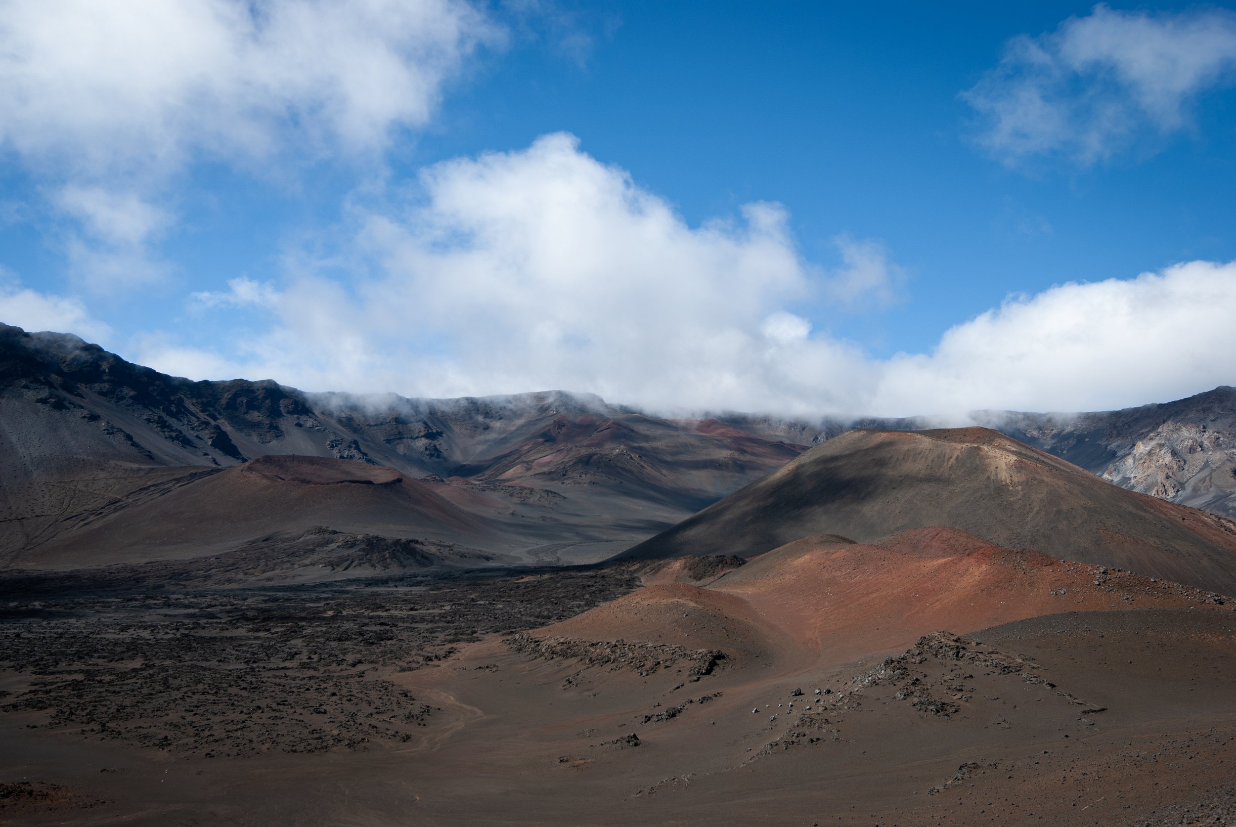 Haleakala crater cindercones